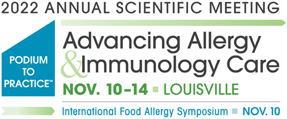 Logo of ACAAI Annual Scientific Meeting 2022